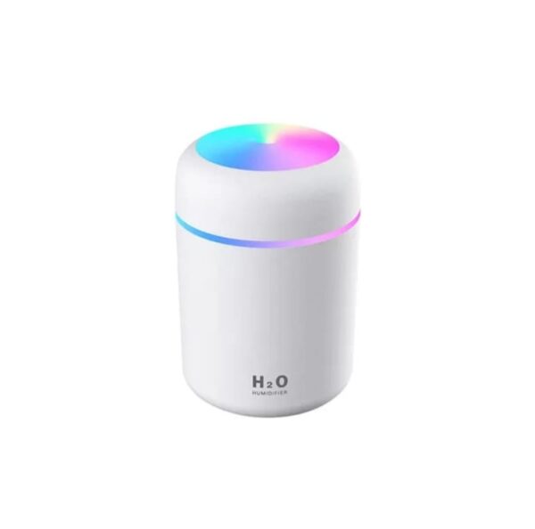 Cute Beautiful Heart Flipped Mini Led Air Humidifier For Car Home And Office - Image 3