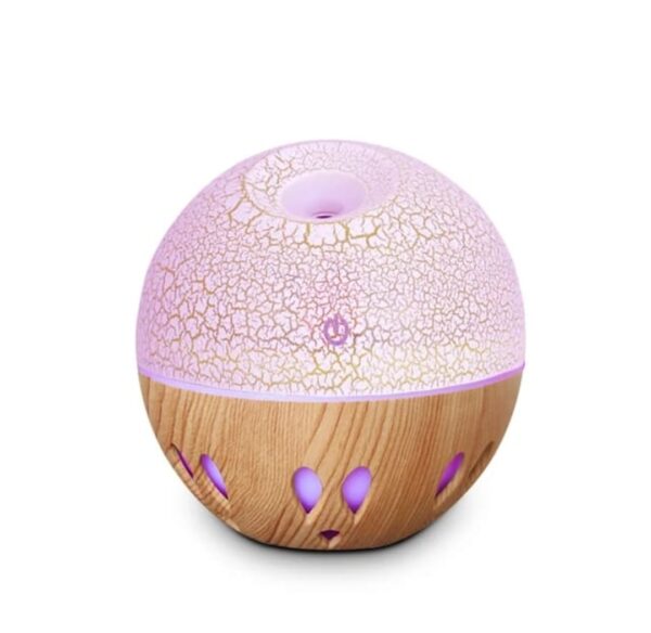 USB Air Humidifier Electric Aroma Diffuser Mist Wood Grain 130ML Oil Aromatherapy Mini 7 LED Light humidifiers - Image 6