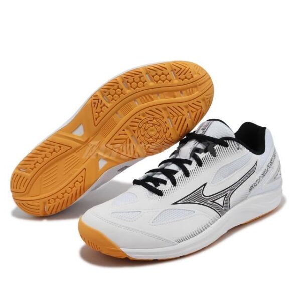 Mizuno Sky Blaster 3 white black men badminton sports shoes - Image 2