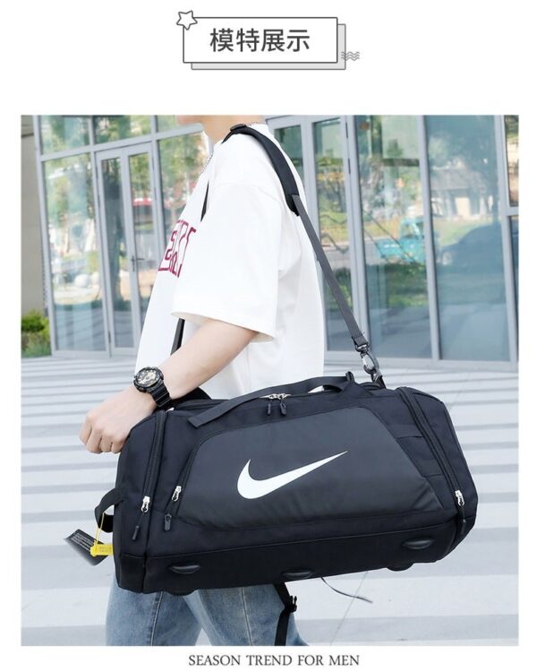 Nike Brasilia Gym Duffel Bags - Black - Image 5