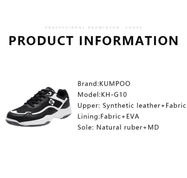 Kumpoo KH-G10 Badminton Shoes Men women cushion Sport Sneakers - Image 5