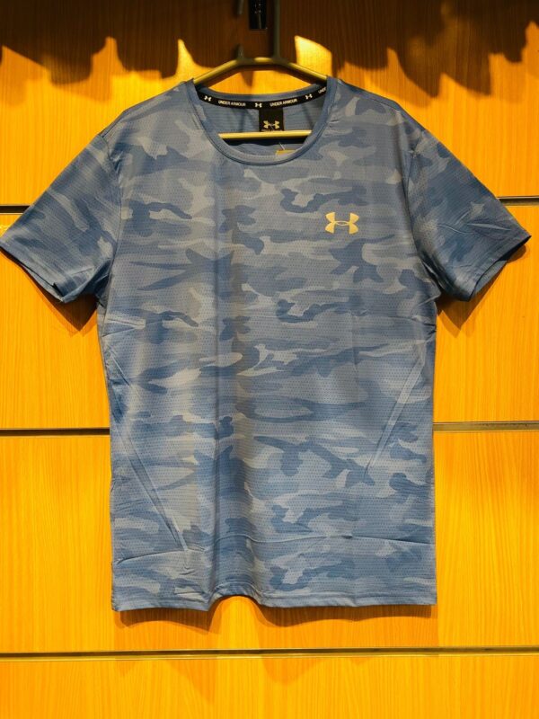 Under-Armour Men's Camo Dri-Fit T-Shirt (Blue-Camo) Imported - Image 4