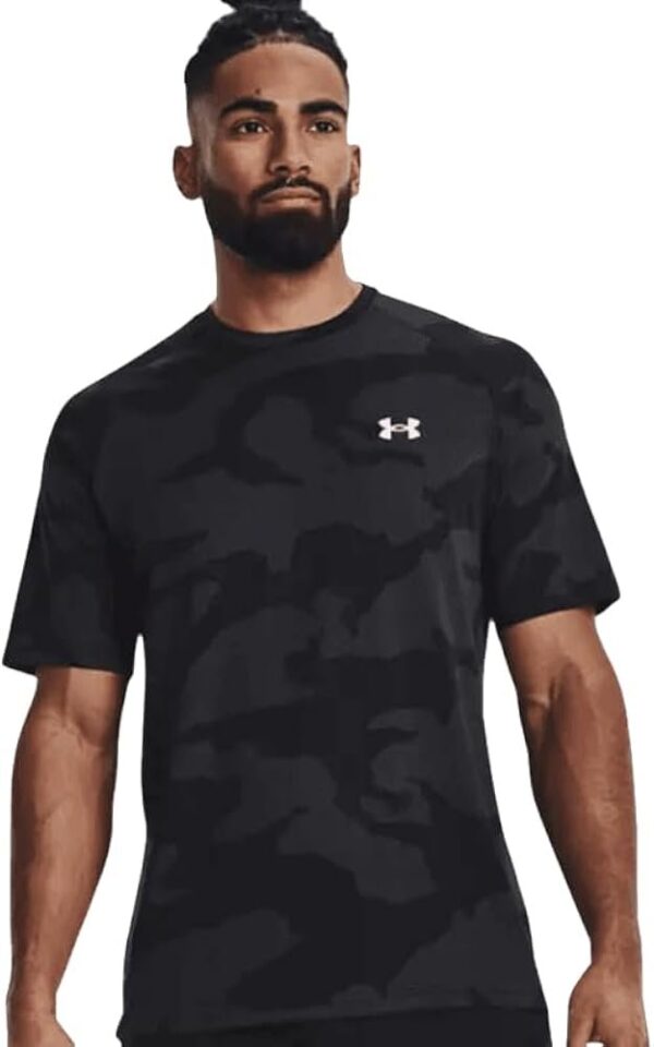 Under-Armour Men's Camo Dri-Fit T-Shirt (Black-Camo) Imported