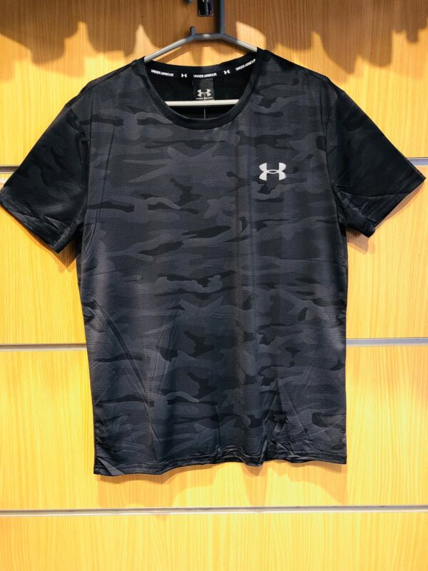 Under-Armour Men's Camo Dri-Fit T-Shirt (Black-Camo) Imported - Image 4