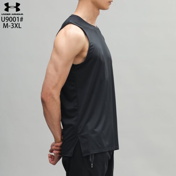 Men's UA Imported HeatGear Sleeveless - Black - Image 7