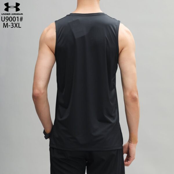 Men's UA Imported HeatGear Sleeveless - Black - Image 5