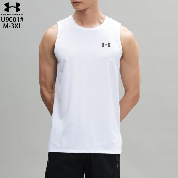 Men's UA Imported Sando HeatGear Sleeveless - White - Image 2