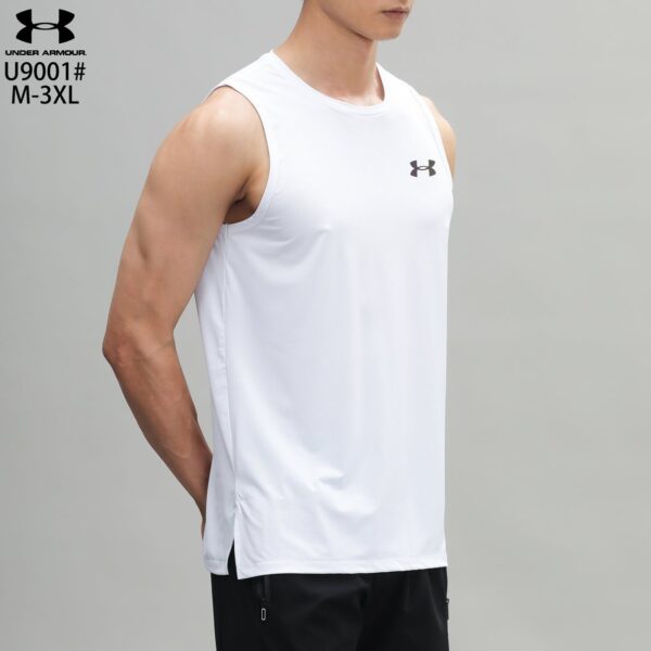 Men's UA Imported Sando HeatGear Sleeveless - White - Image 5