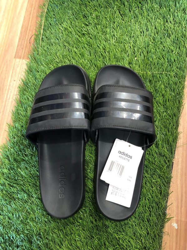 Adidas 3 Stripes Adilette Slippers/Slides Black/Black