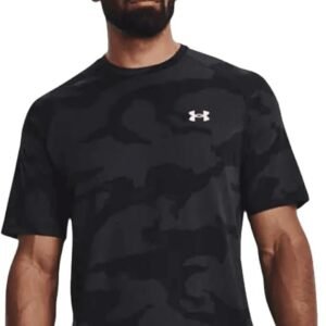 Under-Armour Men's Camo Dri-Fit T-Shirt (Black-Camo) Imported