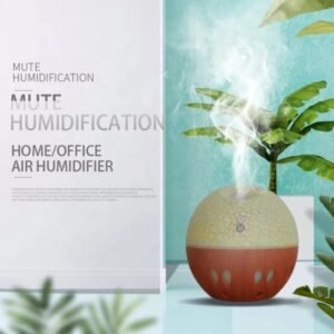 USB Air Humidifier Electric Aroma Diffuser Mist Wood Grain 130ML Oil Aromatherapy Mini 7 LED Light humidifiers