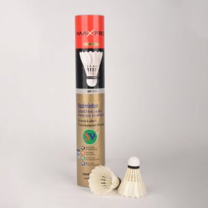 Maxpro Badminton Shuttlecock - Feather MP-777 Grade-03 12Pcs White
