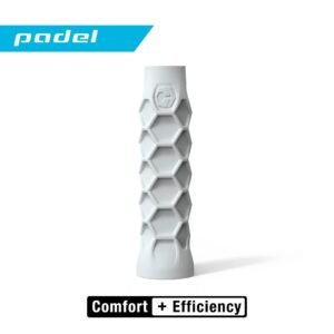 Padel Racket Silicone Grip - Anti-Slip Handle Protection, (White